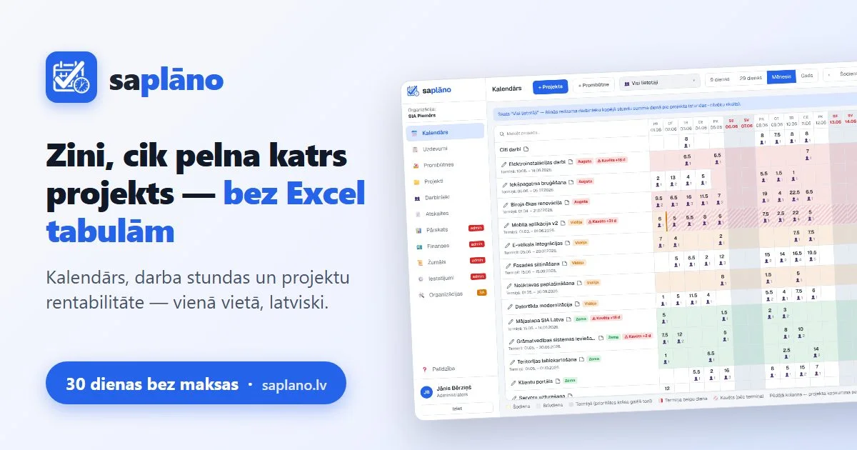 Saplāno — ekrānuzņēmums